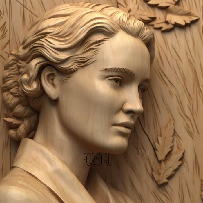 Kate Winslet 3 3d stl модель для ЧПУ
